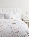 SUPERIOR SUPERIOR EMBROIDERED SWALLOW 3PC COTTON DUVET COVER SET