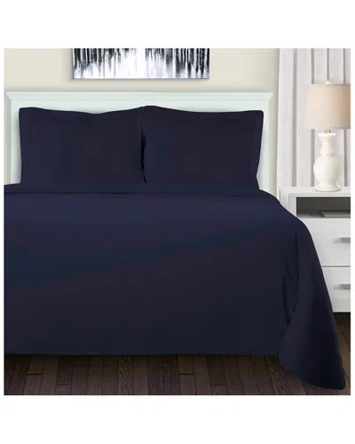 Superior Flannel Duvet Set In Blue