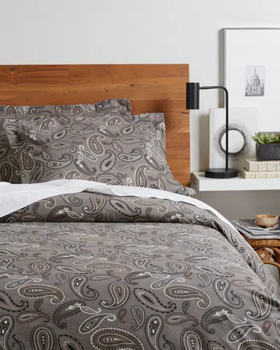 Superior Flannel Paisley Duvet Cover Set