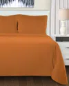 Superior Flannel Solid Deep Pocket Sheet Set In Brown