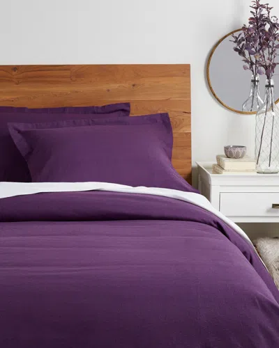 SUPERIOR SUPERIOR FLANNEL SOLID DUVET COVER SET