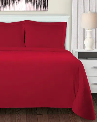Superior Flannel Trellis Deep Pocket Sheet Set In Red