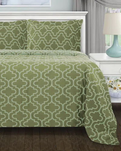 Superior Flannel Trellis Deep Pocket Sheet Set