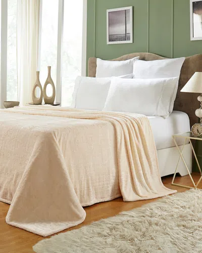 Superior Fleece Microfiber Throw In Neutral