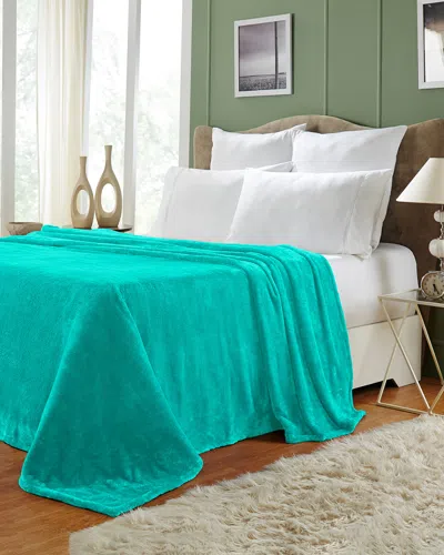 Superior Fleece Microfiber Throw In Green