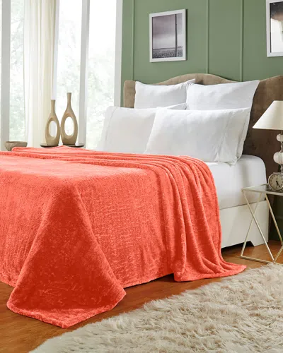 Superior Fleece Microfiber Throw In Red