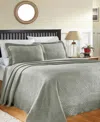 Superior Geometric Fret Textured Jacquard Matelasse All-season 2-piece Bedspread Set, Twin In Silver