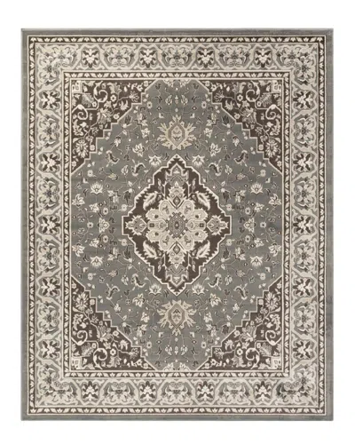 Superior Glendale Traditional Oriental Floral Rug In Grey