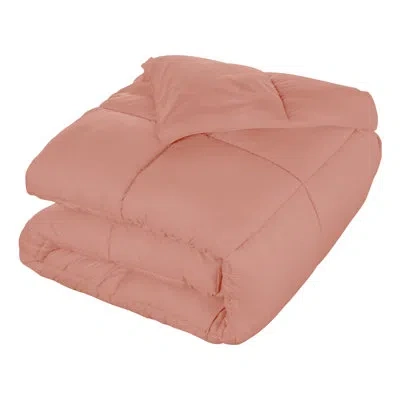 Superior Grand Down All-season Reversible Down Alternative Comforter-plush & Hypoallergenic In Blush