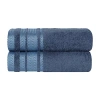 Superior Hays Collection | 100% Cotton 2-pc. Bath Sheet In Blue