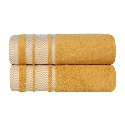 Superior Hays Collection | 100% Cotton 2-pc. Bath Sheet In Yellow