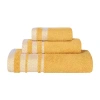 Superior Hays Collection | 100% Cotton 3-pc. Quick Dry Solid Bath Towel Set In Yellow