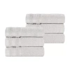 Superior Hays Collection | 100% Cotton 6-pc. Solid Hand Towel In Silver