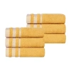 Superior Hays Collection | 100% Cotton 6-pc. Solid Hand Towel In Yellow