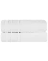 Superior Hays Cotton Solid Absorbent Medium Weight Bath Towels Set In Multi