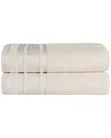 Superior Hays Cotton Solid Absorbent Medium Weight Bath Towels Set In Multi