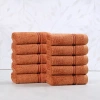 Superior Heritage Collection | 100% Egyptian Cotton 12-pc. Quick Dry Washcloth In Brown