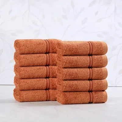 Superior Heritage Collection | 100% Egyptian Cotton 12-pc. Quick Dry Washcloth In Brown