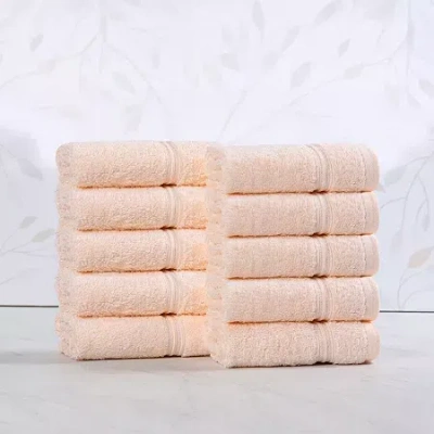 Superior Heritage Collection | 100% Egyptian Cotton 12-pc. Quick Dry Washcloth In Pink