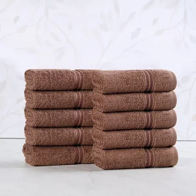Superior Heritage Collection | 100% Egyptian Cotton 12-pc. Quick Dry Washcloth In Sand