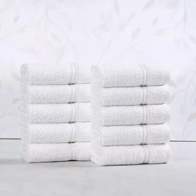 Superior Heritage Collection | 100% Egyptian Cotton 12-pc. Quick Dry Washcloth In White