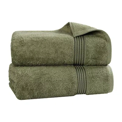 Superior Heritage Collection | 100% Egyptian Cotton 2-pc. Bath Sheet In Green