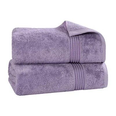 Superior Heritage Collection | 100% Egyptian Cotton 2-pc. Bath Sheet In Purple