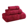 Superior Heritage Collection | 100% Egyptian Cotton 3-pc. Quick Dry Solid Bath Towel Set In Red