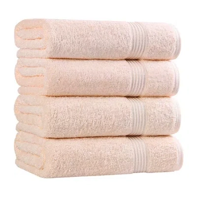 Superior Heritage Collection | 100% Egyptian Cotton 4-pc. Quick Dry Bath Towel In Pink