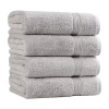 Superior Heritage Collection | 100% Egyptian Cotton 4-pc. Quick Dry Bath Towel In Silver