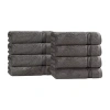 Superior Heritage Collection | 100% Egyptian Cotton 6-pc. Solid Hand Towel In Black