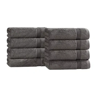 Superior Heritage Collection | 100% Egyptian Cotton 6-pc. Solid Hand Towel In Black