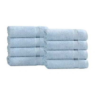 Superior Heritage Collection | 100% Egyptian Cotton 6-pc. Solid Hand Towel In Blue
