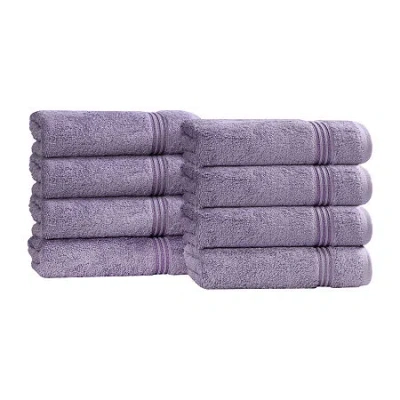 Superior Heritage Collection | 100% Egyptian Cotton 6-pc. Solid Hand Towel In Purple