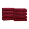 Superior Heritage Collection | 100% Egyptian Cotton 6-pc. Solid Hand Towel In Red