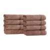 Superior Heritage Collection | 100% Egyptian Cotton 6-pc. Solid Hand Towel In Brown