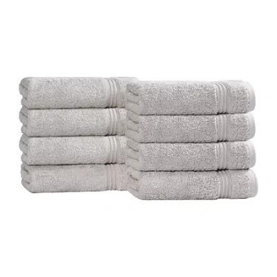 Superior Heritage Collection | 100% Egyptian Cotton 6-pc. Solid Hand Towel In Silver