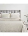 Superior Hibiscus Medium Weight Matelasse Woven Bedspread Set In Beige