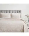 Superior Hibiscus Medium Weight Matelasse Woven Bedspread Set In Pink