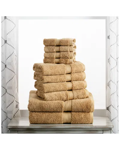 Superior Highly Absorbent 10pc Ultra Plush Egyptian Cotton Towel Set