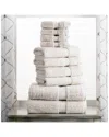 Superior Highly Absorbent 10pc Ultra Plush Towel Set In Stone
