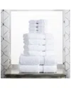 Superior Highly Absorbent 10pc Ultra Plush Towel Set In White