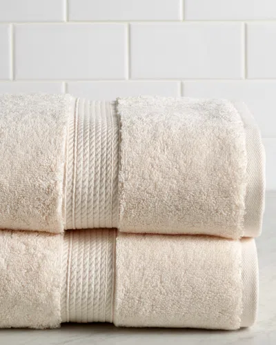 Superior Highly Absorbent Zero Twist 2pc Bath Sheet Set In White
