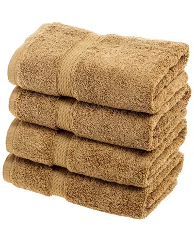 Superior Highly Absorbent 4pc Ultra Plush Hand Egyptian Cotton Towel Set