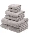 Superior Highly Absorbent 6pc Ultra Plush Towel Set In Silver