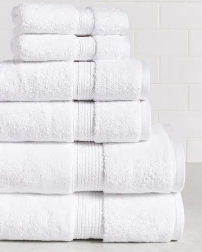 Superior Highly Absorbent 6pc Ultra Plush Solid Egyptian Cotton Towel Set