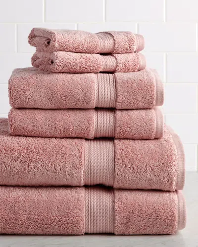 Superior Highly Absorbent 6pc Ultra Plush Solid Egyptian Cotton Towel Set