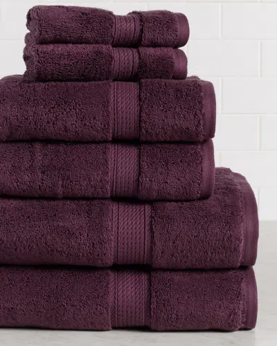 Superior Highly Absorbent 6pc Ultra Plush Solid Egyptian Cotton Towel Set
