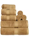 Superior Highly Absorbent 8pc Ultra Plush Solid Towel Set