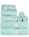 Superior Highly Absorbent 8pc Ultra Plush Solid Towel Set